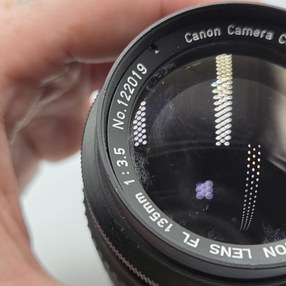 Canon FL 135mm f/3.5 Telephoto Lens Vintage Manual Focus Japan READ - Picture 7 of 8